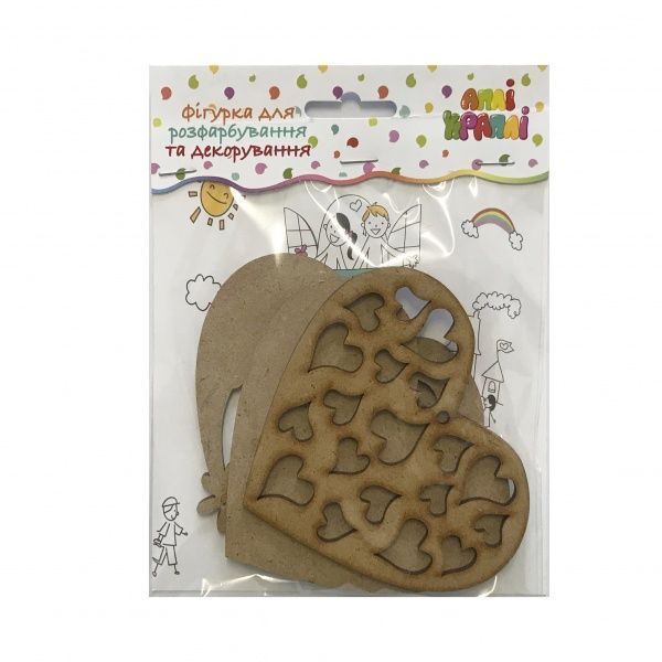 Набор для декупажа Сердце 1 3 шт. Аплі-Краплі 