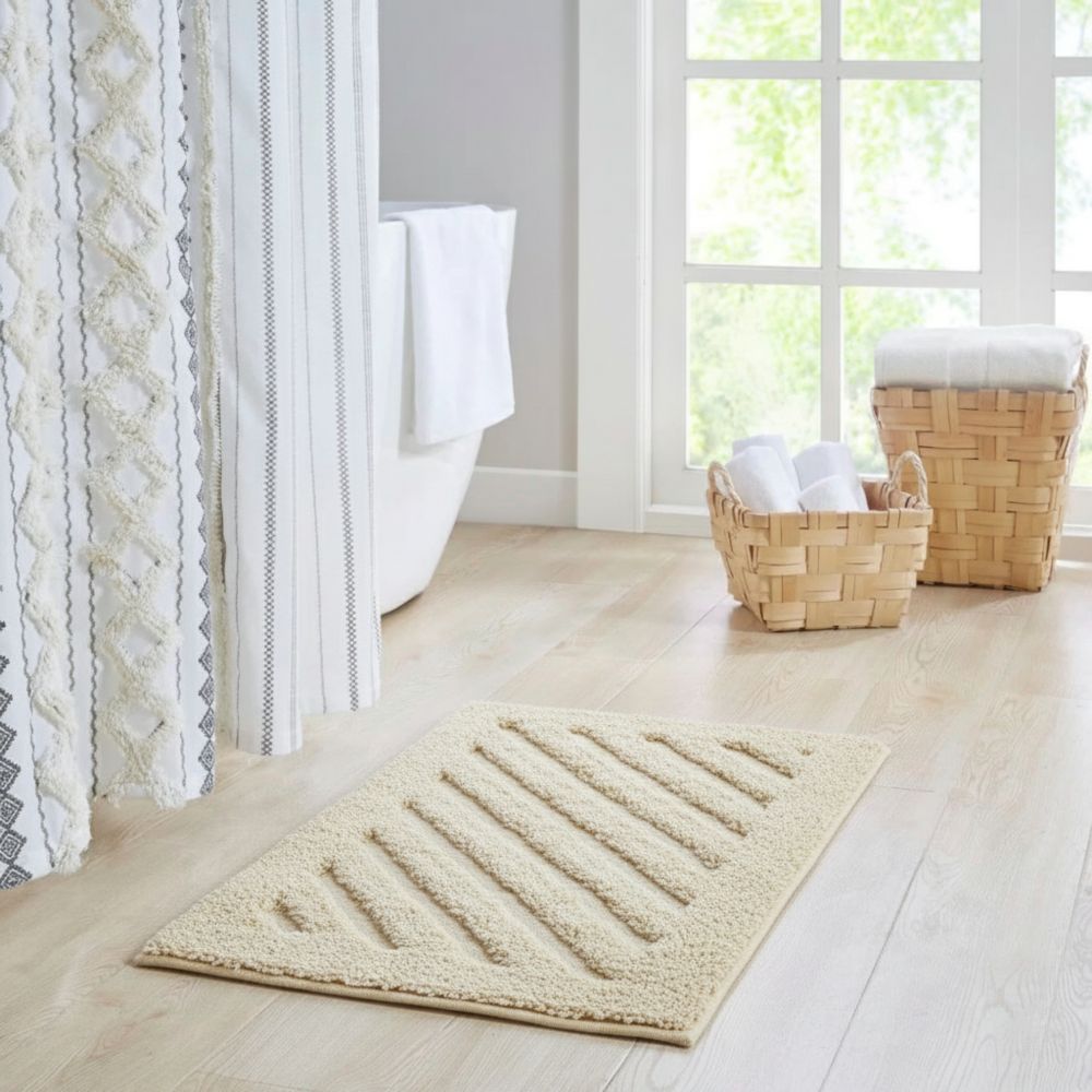 Килимок для ванної Dariana Софта 45x75 см зі смугами