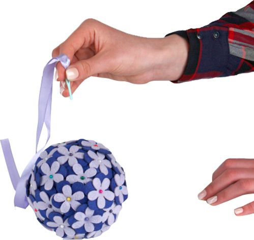 Набор для творчества из фетра Цветочный шар сиреневый Аплі-Краплі 