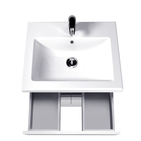 Тумба підлогова Мойдодир City White 60 з умивальником Como 60