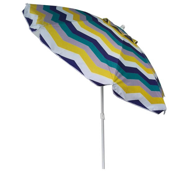 Зонтик пляжный Indigo D2 м полоска голубовато-желтый
