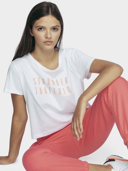 Футболка 4F D4Z20-TSD202-10S M белый