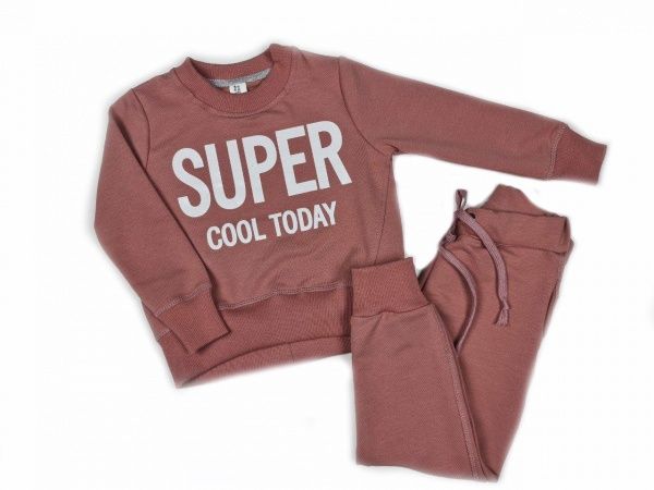 Спортивний костюм Luna Kids 1 д/д р.116 темно-рожевий/сірий 