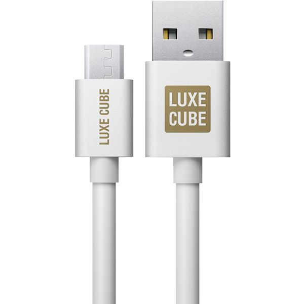 Кабель USB Luxe Cube FLAT USB MICRO TO USB WHITE