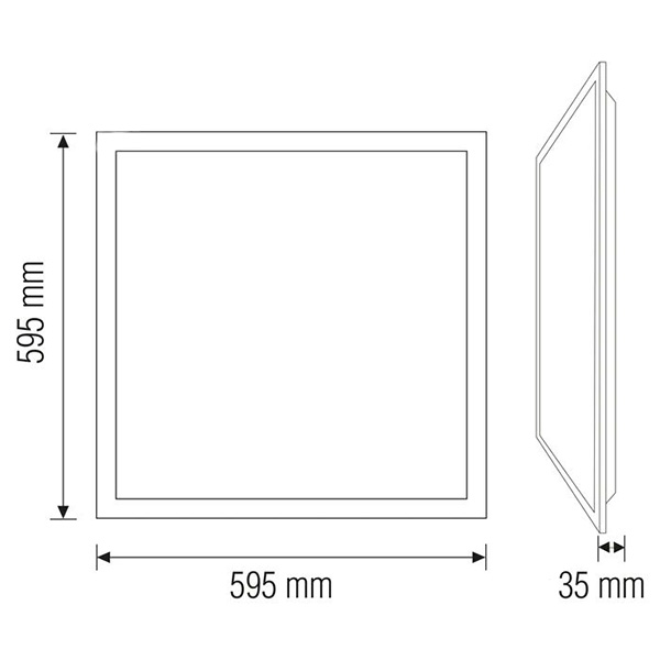 Светильник светодиодный встраиваемый HOROZ ELECTRIC Plazma 45 Вт 4200 К белый 056-010-0045-030 
