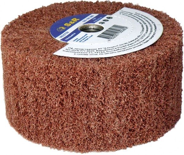 Валик шліфувальний з нетканого матеріалу S&R 100 мм P80 235105080