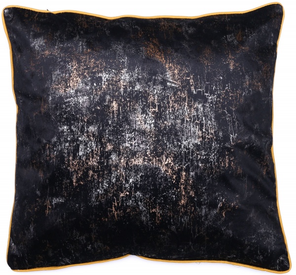 Подушка декоративная велюр 45x45 см черный La Nuit 