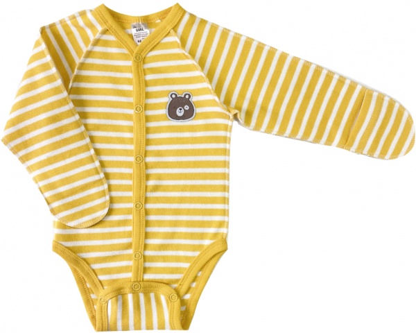 Боди детское для мальчика Smil р.80 желтый 102721 