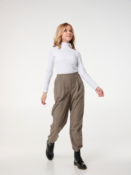 Штаны для девочек Smil 115512 р.152 светло-серый 