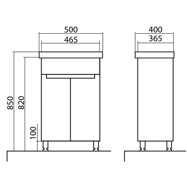 Тумба с умывальником Аква-Родос Омега 50 см