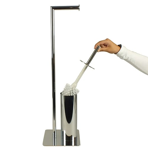 Держатель для туалетной бумаги Kela Style со щеткой хром