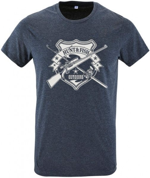 Футболка мужская Sol's р. L теплый джинсовый 