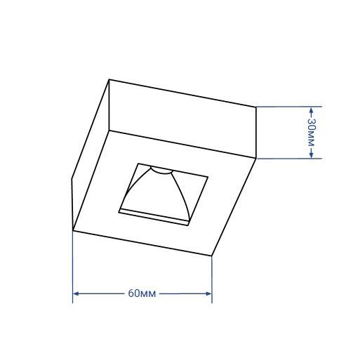 Светильник точечный Feron AL521 COB 5 Вт 4000 К белый 