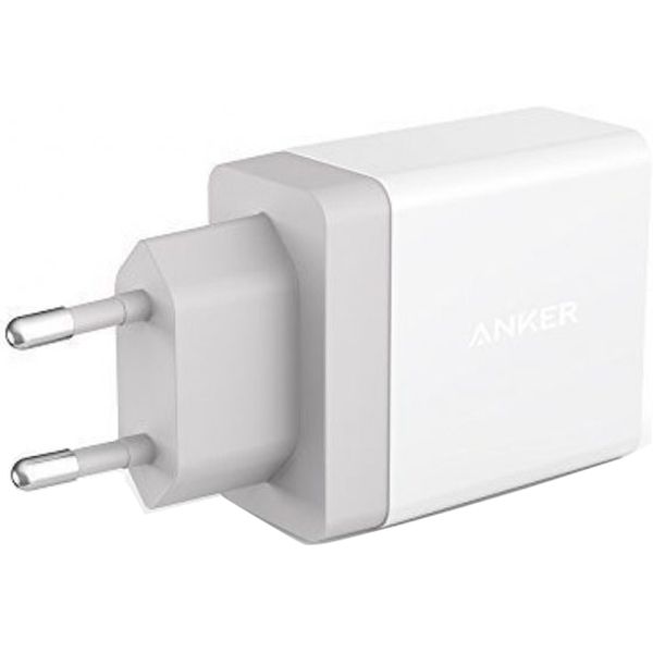 Зарядное устройство Anker USB Wall Charger PowerPort2 24W/4.8A+Micro USB cable V3 White (B2021L21)