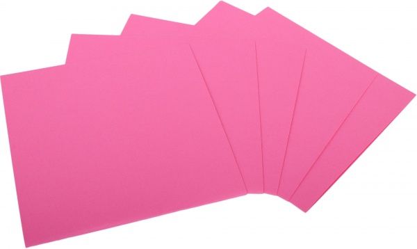Набор заготовок для открыток 5 шт. 15,5х15,5 см № 10 фуксия 220 г/м2 