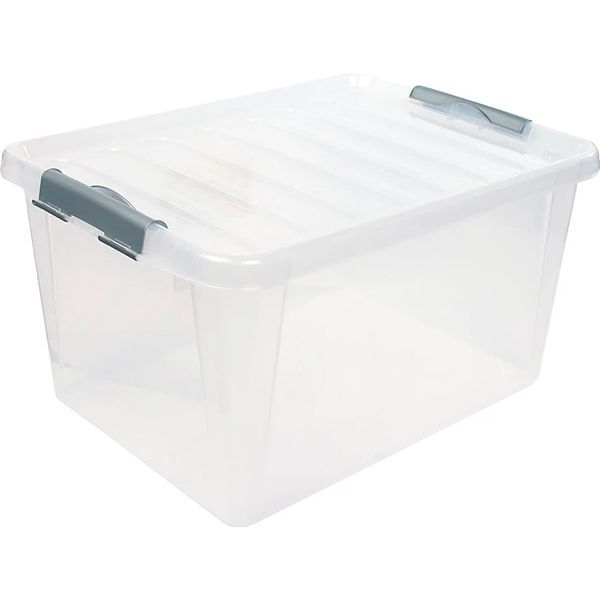 Контейнер полипропиленовый Heidrun 605_прозорий ClipBOX light 31 л прозрачный 250x350x480 мм