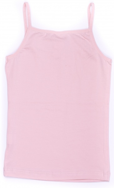 Майка детская для девочек Luna Kids с кружевом р.122-128 розовый VD 0157 /рожевий з мереживом/ 