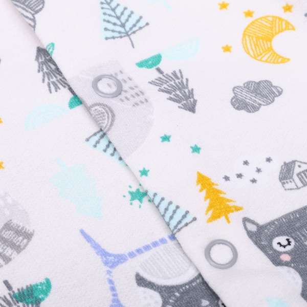 Комбінезон унісекс Minikin р.62 білий із принтом 