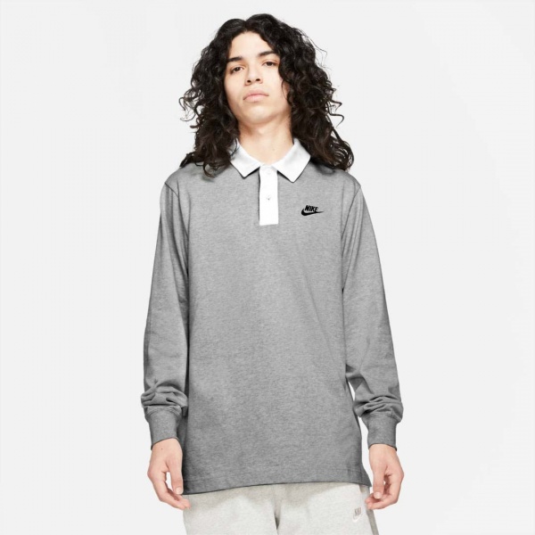 Поло Nike M NSW TREND RUGBY TOP DD6179-050 р.XL сірий