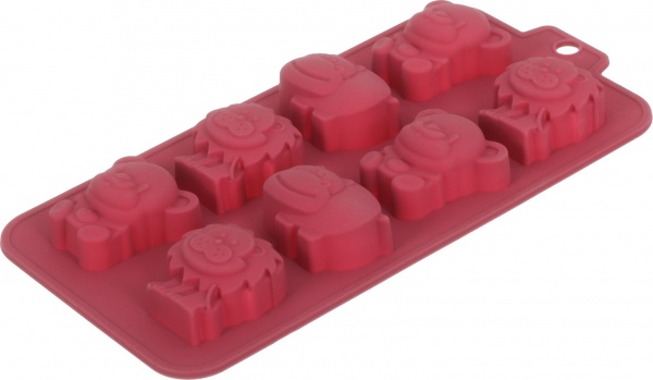 Форма для конфет Magic Ring Зоо на 8 шт бордо Flamberg Smart Kitchen