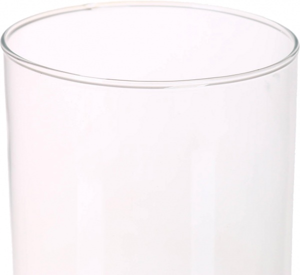 Ваза скляна Циліндр прозора h30 d10 30 см 