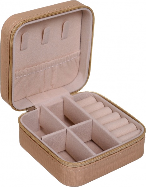 Шкатулка для украшений Royal tiny 10х10х5 см бежевая