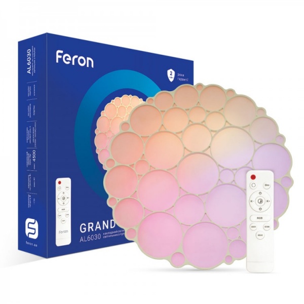 Світильник світлодіодний Feron AL6030 GRAND COLOR 60 Вт білий 3000-4000-6000+RGB К 