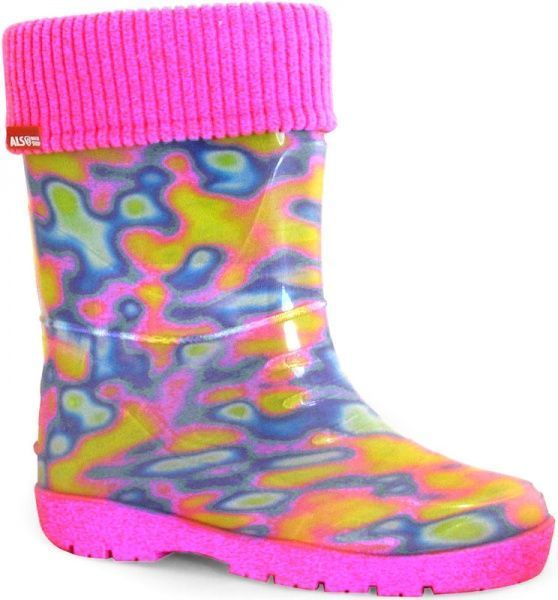 Чоботи гумові Alisa Line Мілітарі р.25 рожевий 