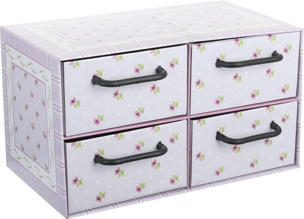 Комод картонный Miss Space Provenzale 4 відділення лавандовий