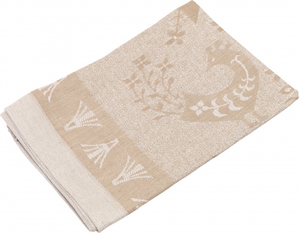 Полотенце жаккард Оберег 49x70 см Галерея льна бежевый 