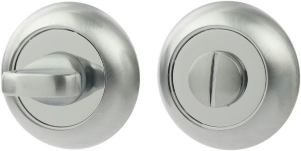 Замок врезной с ручками  RDA Imola WC 70 мм хром/