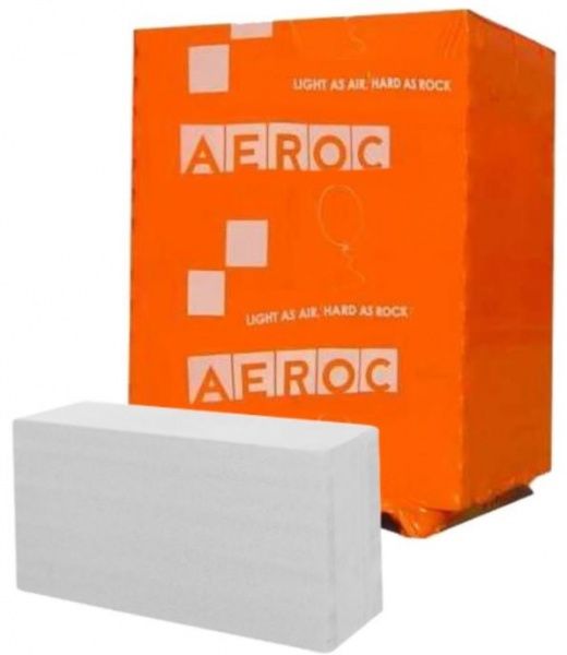 Газобетонный блок Aeroc 610x200x400 мм D-300 ГЛ 