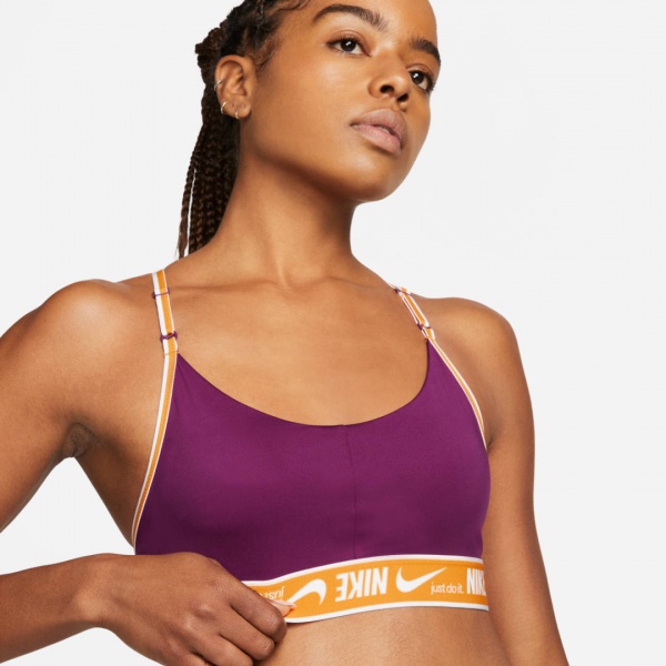 Бра Nike W NK DF INDY LOGO BRA DM0560-610 р.L темно-фіолетовий