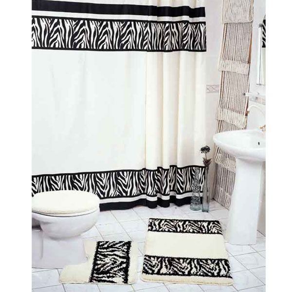 Шторка для душа Vonaldi Zebra 180x200 см чорна