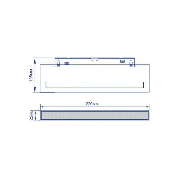Магнітний трековий світильник 12 Вт 4000 К чорний Feron MGN306 12W 