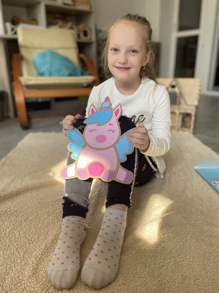 Пазл-мозаїка Apli Krapli Складанка Єдиноріг СК-02