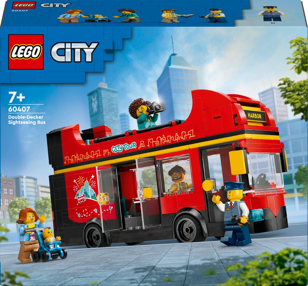 Конструктор LEGO City Красный двухэтажный экскурсионный автобус 60407