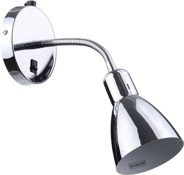Бра Arte Lamp A1408AP-1CC 1x40 Вт E14 сталь Dorm 