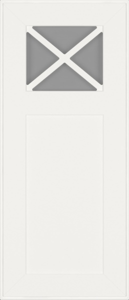 Фасад для кухні Грейд Білий шовковисто-матовий RAL9003 920x396 ВТ-Х лівий Оксфорд