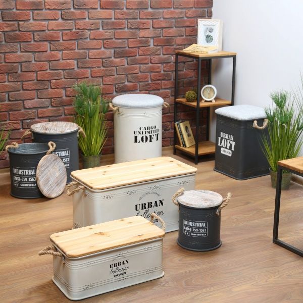 Бочка для хранения Cargo 30х31 см серая 