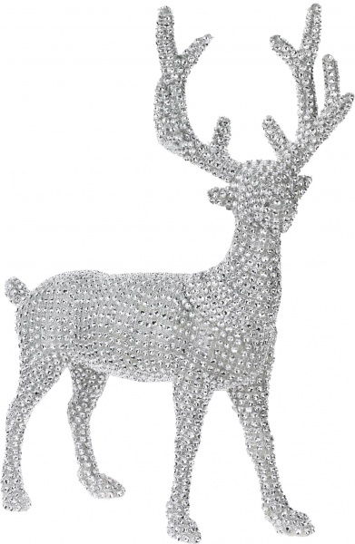 Декоративная фигура Олень со стразами 36 см 