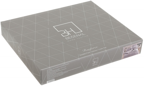 Комплект постільної білизни Rhomb 2 140 TC сірий La Nuit 