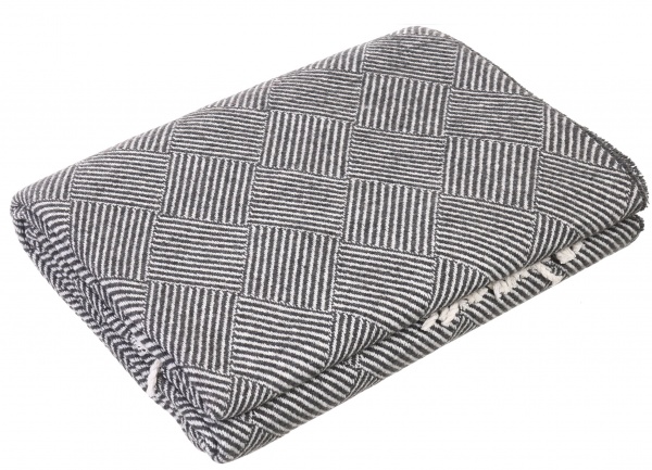 Плед Валенсия Parquet 140x200 см темно-серый Vladi 