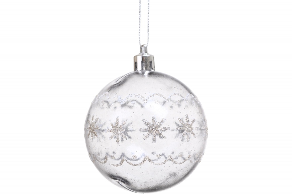 Набор елочных шаров изысканность синий-шампань d 60 мм 30 шт./уп.