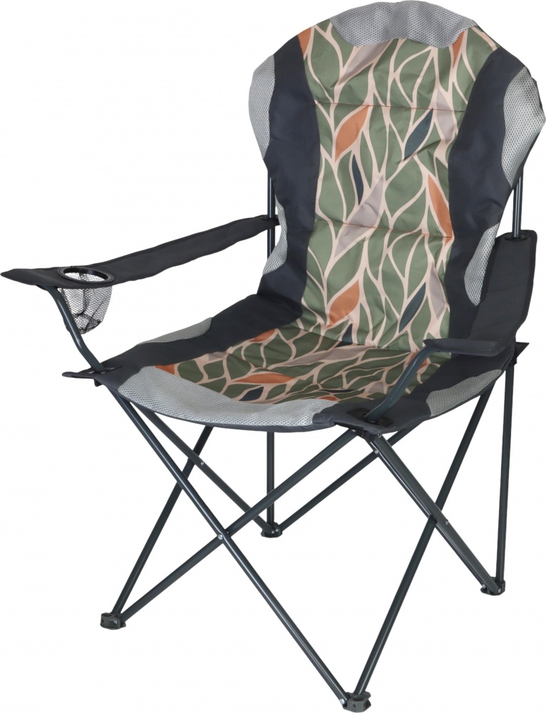 Стул раскладной Compass Кемпинг Плюс& 58х58х105 см OC00182 листья