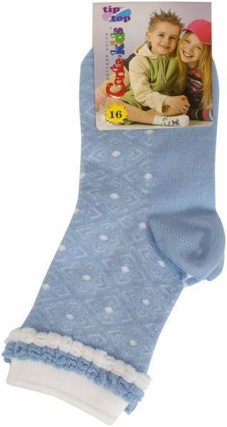 Носки детские Conte-Kids TIP-TOP 191 р.16 голубой с белым 