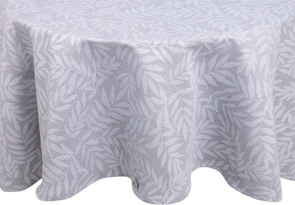 Скатертина Ельза d200 сіре срібло Прованс 