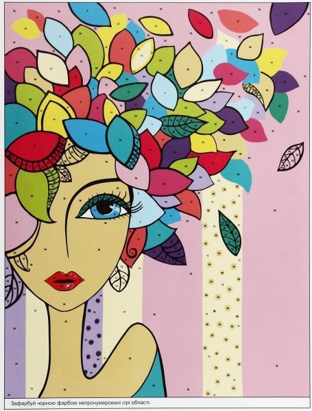 Картина за номерами Кокетка ROSA 