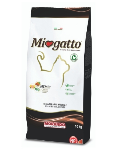 Корм сухой для котят от 1 до 12 месяцев, для беременных и кормящих кошек Morando MioGatto Junior with Chicken курица 10 кг