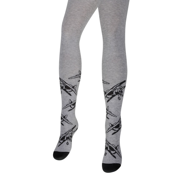 Колготки для мальчиков Wola W28.N01 244р.104-110 серый 